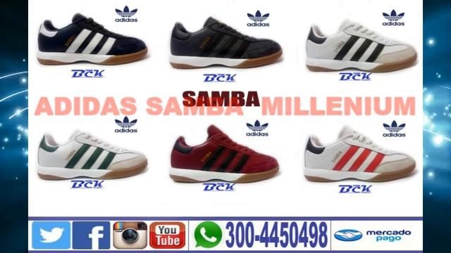 TENIS ZAPATILLAS DISEÑOS CLASICOS ADIDAS NASTASE, ROD LAVER Y SAMBA HOMBRE смотреть онлайн