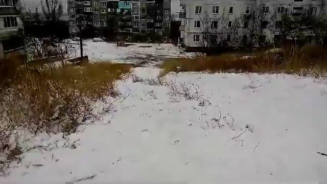 Lera Holodok катается на санках - первый снег в январе)) смотреть онлайн