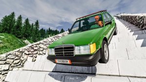 Автомобили против лестниц  – BeamNG Drive