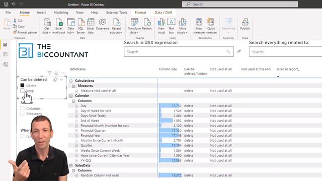 How to find, remove and hide unused Measures and Columns in Power BI смотреть онлайн