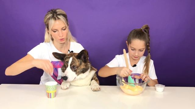 Собака управляет моим слаймом🐶/мама съела собачьи консервы😱 смотреть онлайн