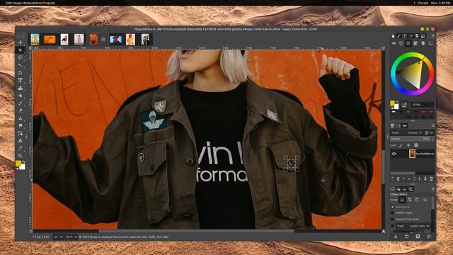 GIMP 2.10.18 - Heal Selection Plugin (Resynthesizer) смотреть онлайн