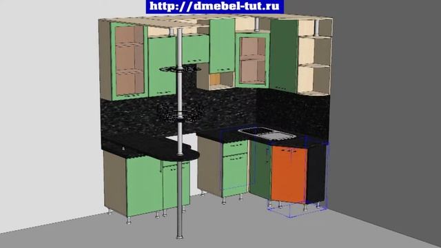Дешевая Мебель Тут . Демо проект кухни. смотреть онлайн