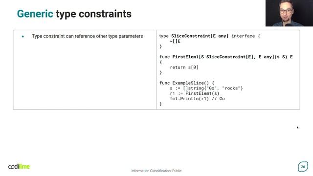 Go 1.18 type parameters | Let's Go generics смотреть онлайн