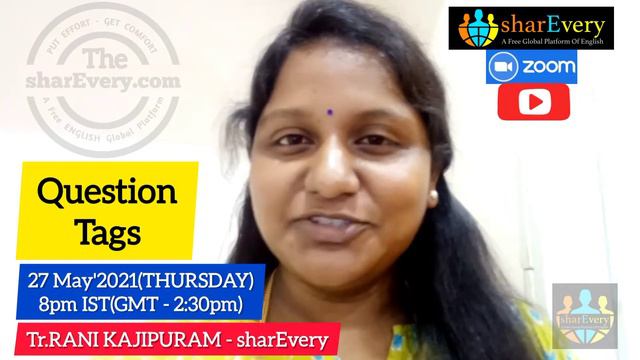 #sharEvery #GRAMMAR TEACHING ... QUESTION TAGS.By - Tr.RANI KAJIPURAM - sharEvery смотреть онлайн