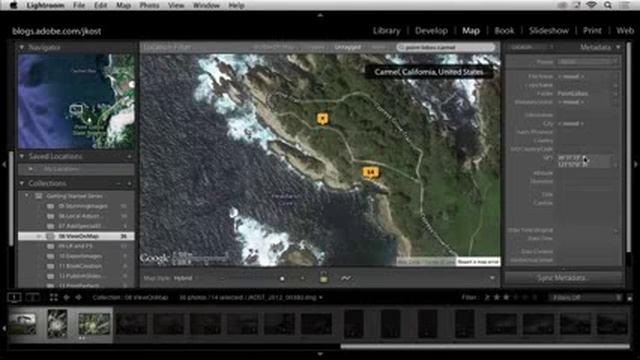Adobe Photoshop Lightroom 5 Viewing Images on a Map Low смотреть онлайн