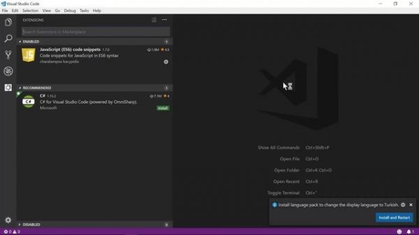 2-Javascript Dersleri-Visual Studio Code Kurulumu