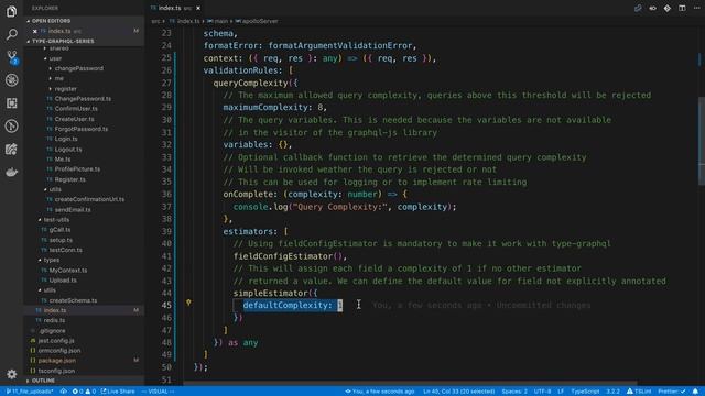 Query Complexity TypeGraphQL смотреть онлайн