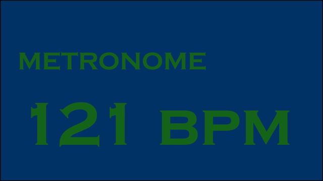 METRONOME 121 BPM смотреть онлайн