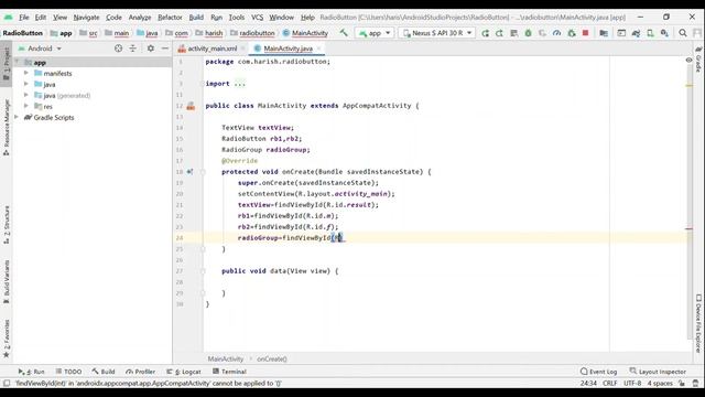 RadioButton and RadioGroup in Android Studio in Telugu смотреть онлайн