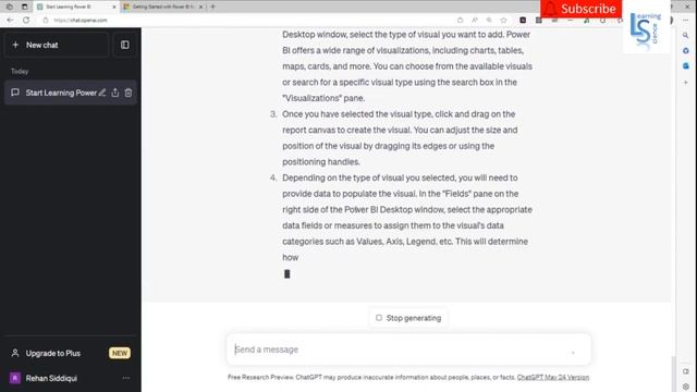Learn Power BI on your own with the help of ChatGPT step by step guide смотреть онлайн