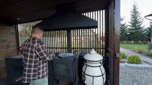 Обзор Беседки в стиле "Лофт" с мангальным комплексом