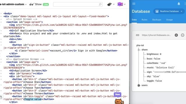 Toggle Firebase Value смотреть онлайн