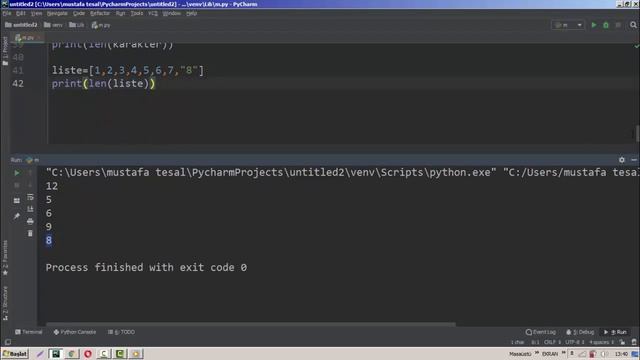 len fonksiyonu Python #10 смотреть онлайн