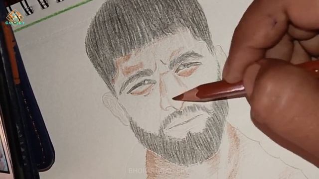 ankit baiyanpuria realistic sketch #drawing #colour pencil смотреть онлайн