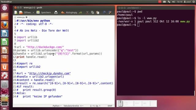Python-Programmierung - Ab ins Netz - urllib und urllib2 смотреть онлайн
