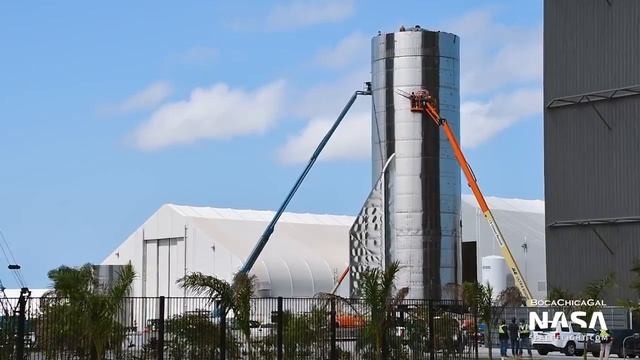 SpaceX Boca Chica - Starship SN8 Folds Its Fins смотреть онлайн