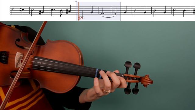 Hedwig's Theme violin from Harry Potter (easy violin tutorial) смотреть онлайн