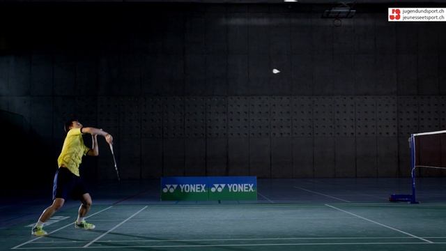 Badminton: Drop Vorhand diagonal geschnitten aus Vorhandecke (seitlich) смотреть онлайн