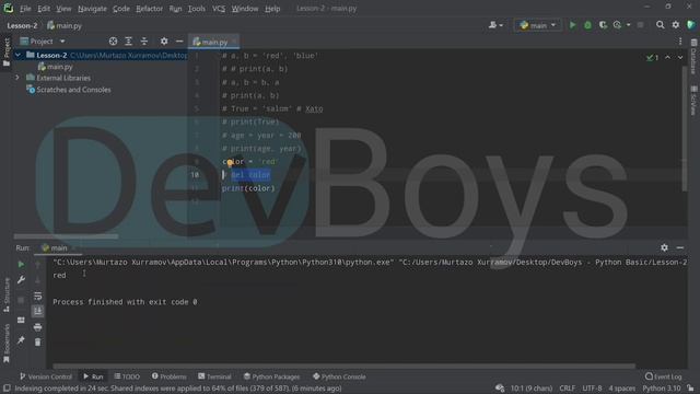 PYTHONDA BERILGANLAR TURLARI VA BELGILAR || PYTHON DASTURLASH ASOSLARI 1-Qism || PYTHON BASIC Part смотреть онлайн