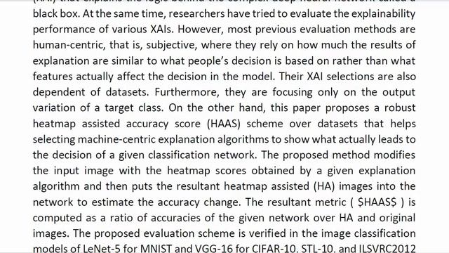 Heatmap Assisted Accuracy Score Evaluation Method for Machine Centric Explainable Deep Neural смотреть онлайн