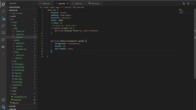 10. Crear estilos de navbar usando css(sass) смотреть онлайн