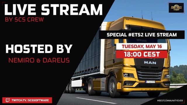 ETS2 & ATS INFO: Specjalny Stream z premiery nowego MAN'a TGX + stacje ważenia Oklahomy ? смотреть онлайн