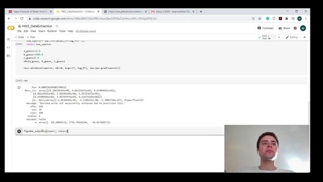 HW2 Vapor/Liquid Equilibrium Antoine Equation Part 3 смотреть онлайн