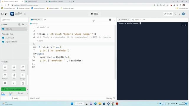 Python MOD Find Remainders смотреть онлайн