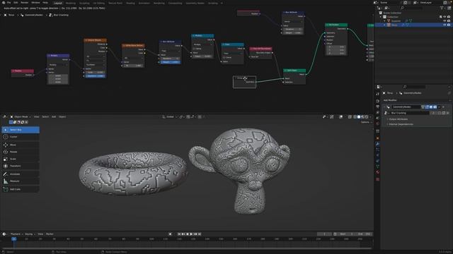 LIVENODING / Blurring Cracks Using Blur Nodes in Blender смотреть онлайн