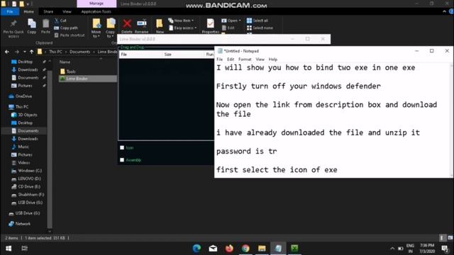 How to bind any file with .exe | (Undetectable to windows defender and anti virus) смотреть онлайн