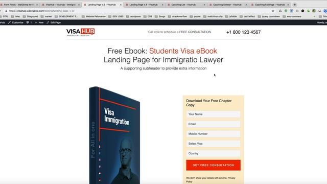 VisaHub Immigration Consulting WordPress Theme Installation смотреть онлайн