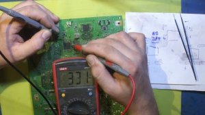 Ремонт ЖК телевизора. Вертикальные полосы на изображении.