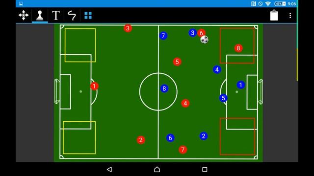 The Four Square Game (small sided game) - 7v7 progressional training смотреть онлайн