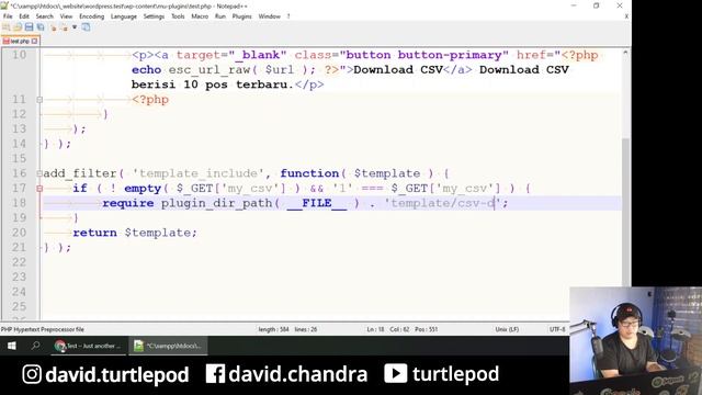 Tutorial WordPress CSV Export - Code Example смотреть онлайн