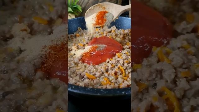 Картофельная запеканка с мясом и сыром #рецепты#рецептымира#еда#кухня