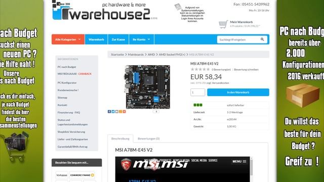 Gaming Pc für 300€ April 2016 | PC günstig kaufen / Computer billig zusammenstellen смотреть онлайн