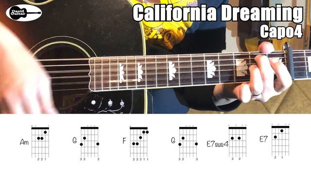 California Dreaming Guitar Tab The Mamas & The Papas смотреть онлайн