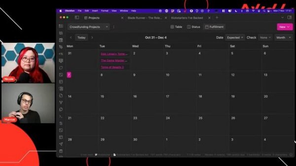 Notion database views in Obsidian Projects plugin
