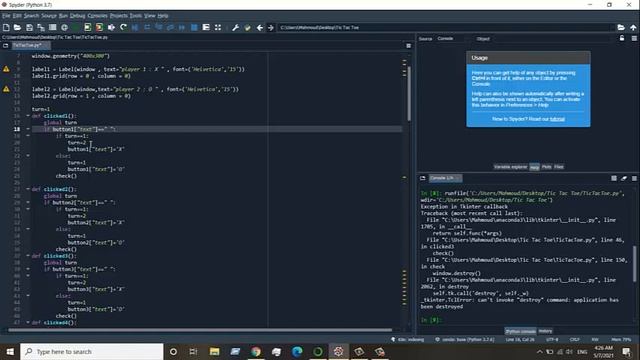 Tic Tac Toe (X O) using python смотреть онлайн