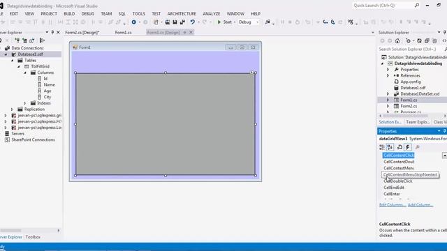 Gridview row Double click open new form with that Gridview row data in C# смотреть онлайн
