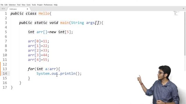 #2.12 For-Each loop in Java | Enhanced For Loop | Explanation | Coding | Println смотреть онлайн