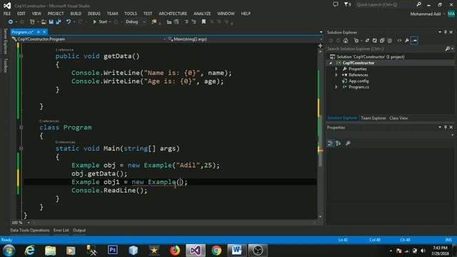 COPY CONSTRUCTOR IN C# (URDU / HINDI) смотреть онлайн