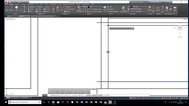4éme cours autocad ( mettre les portes + commande miroir ) смотреть онлайн