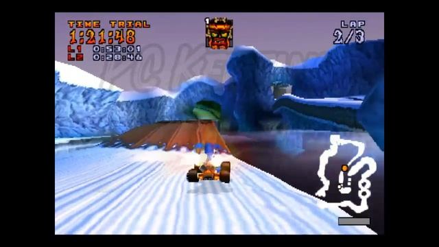 Time Trial Polar Pass (Vs Ghost Oxide) | Crash Team Racing PS1 смотреть онлайн