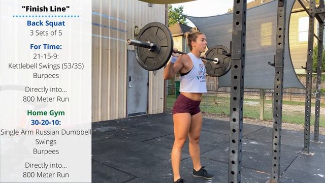 "Finish Line" | Back Squat Strength + Sprint WOD смотреть онлайн