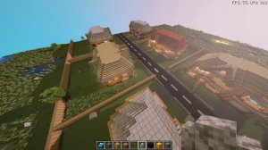 Город в Майнкрафт #02 - Построили Улицу | Строим город в Майнкрафт