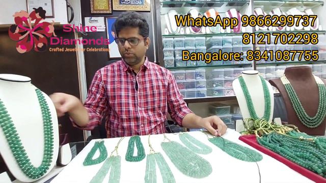Green Pumpkin Beads Collection I Shine Diamonds I Hyderabad I Bangalore смотреть онлайн