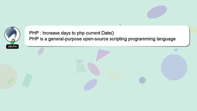 PHP : Increase days to php current Date() смотреть онлайн