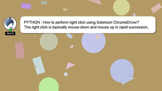 PYTHON : How to perform right click using Selenium ChromeDriver? смотреть онлайн
